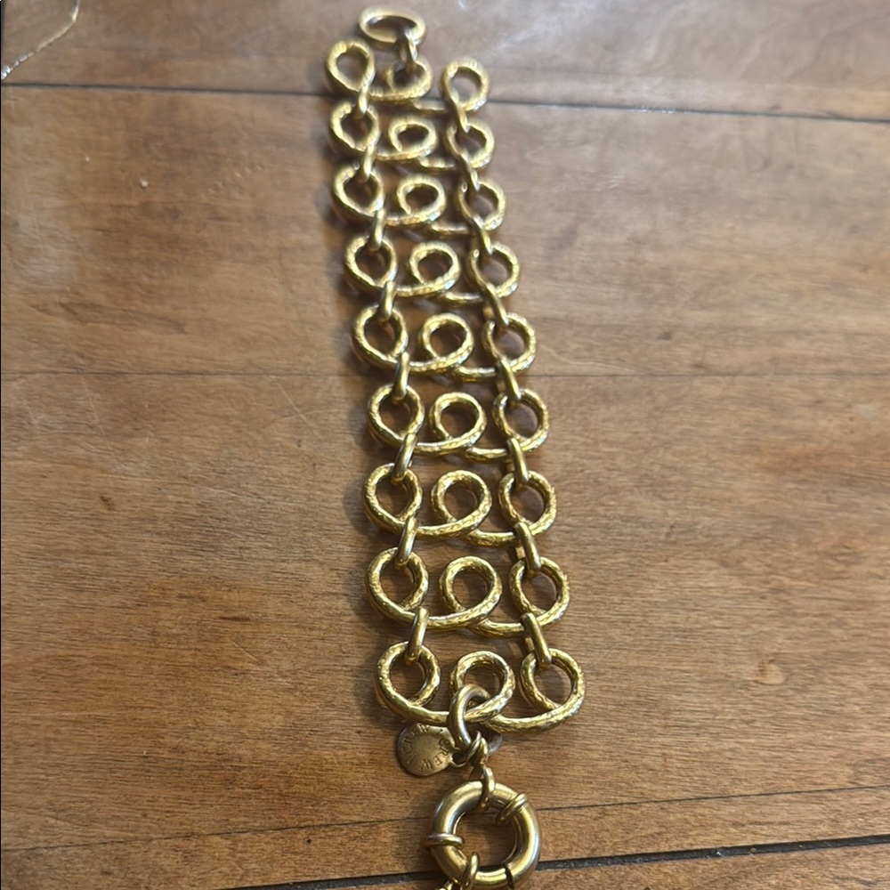 Gold Intricate Loop Bracelet
Vintage J. Crew mob wife bracelet